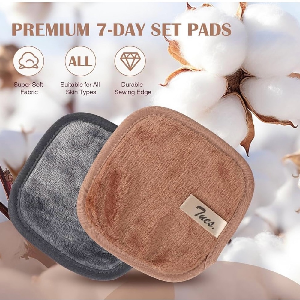 Origthy 7-Day Makeup Remover Cloth Set ~ Premium & Reusable Makeup Remov… - Picture 2 of 5